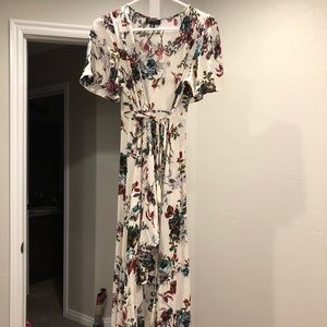Floral wrap dress